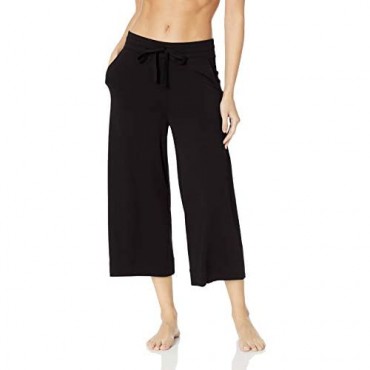 Brand - Mae Women's Loungewear Supersoft French Terry Cropped Pant