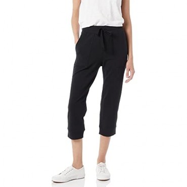 Brand - Terry Cotton & Modal Oversized-Fit Quarter-Zip Sweatshirt and Crop Jogger Set