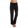 Cottonique Women's Latex-Free Drawstring Lounge Pants Made from 100% Organic Cotton (Black)