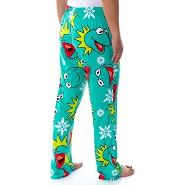 Disney The Muppets Womens' Kermit The Frog Head Toss Sleep Lounge Pajama Pants
