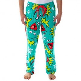 Disney The Muppets Womens' Kermit The Frog Head Toss Sleep Lounge Pajama Pants