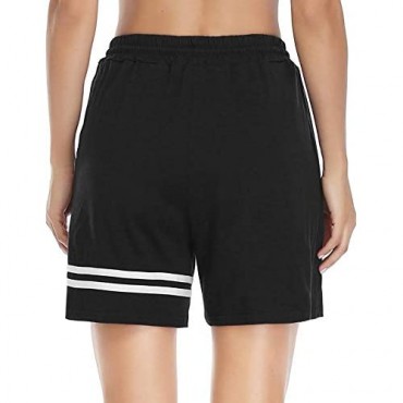 Doaraha Women's Summer Casual Athletic Shorts Drawstring Loungewear Pants Elastic Comfy Pajama Shorts with Pockets