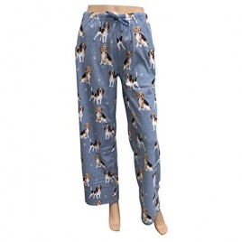 E & S Imports Women's Beagle Dog Lounge Pants - Pajama Pants Pajama Bottoms - Medium