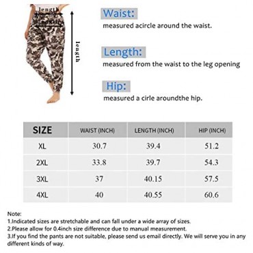 Gboomo Womens Plus Size Lounge Pants Casual Stretchy Drawstring Jogger Ankle Length Loose Pants with Pockets