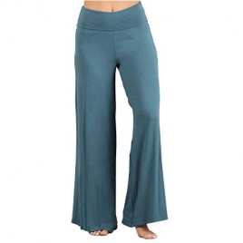 HEYHUN Womens Casual Tie Dye Solid Wide Leg Bottom Boho Hippie Lounge Palazzo Pants S-3XL