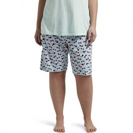 HUE Women's Printed Knit Bermuda Pajama Sleep Short