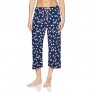 HUE Women's Printed Knit Capri Pajama Sleep Pant