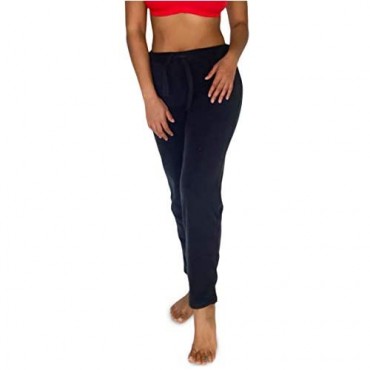 Sexy Basics Women's 2 Pack Super Cozy Fleece Pajama Bottom Lounge Pants/Warm Soft & Cozy Polar Fleece Lounge & Sleep PJ Pants
