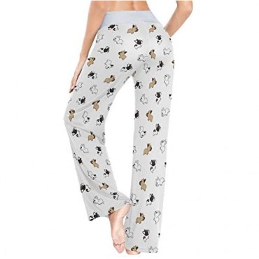 XUWU Women Pajama Pants Sleepwear Comfy Casual Palazzo Lounge Pants Wide Leg
