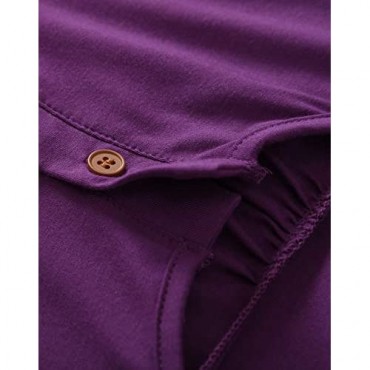 Latuza Women's Plus Size Sleepwear Top Button Tunic Shirt