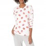 PJ Salvage Women's Loungewear Sealed with a Kiss Long Sleeve Top