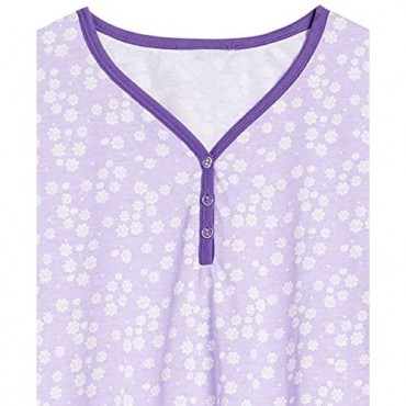 AmeriMark Women’s Print Knit Pajama Set – Elastic Waist Shorts & V-Neck PJ Top