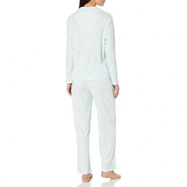 Karen Neuburger Women's Pajama Long-Sleeve Brocade Girlfriend Pj Set