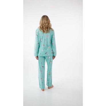 PajamaGram Button Up Pajamas for Women - Women's PJs Sets