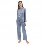 SIORO Women Pajamas Set Satin Long Sleeve Silk Pajamas for Womens  Button Down Nightwear Soft Pj Sets Small~X-Large