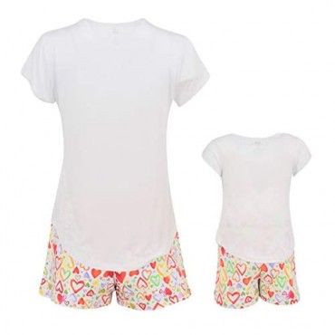 Unique Baby Mothers Day Mommy and Me Rainbow Shorts Set Outfit