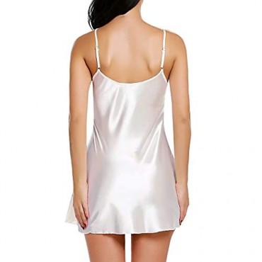 Avidlove Women Sleepwear Satin Nightgown Mini Slip Chemise Short Nightwear