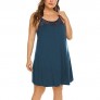 IN'VOLAND Women's Plus Size Nightgown Lightweight Sleeveless Nighties Lace Chemise Slip Nightdress Sleepwear