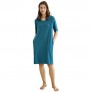 Latuza Women's Bamboo Viscose Nightgown V-Neck Sleep Shirt with Pockets