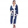 Alexander Del Rossa Women's Plush Fleece Robe  Warm Solid Color Bathrobe