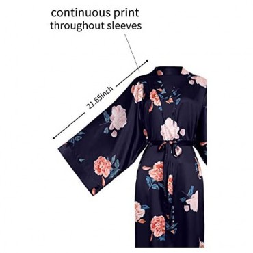 BABEYOND Short Print Kimono Robe Blouse Kimono Cover Up Loose Cardigan Sleepwear