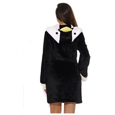 Just Love Critter Robe Sherpa Trim Velour Robes for Women