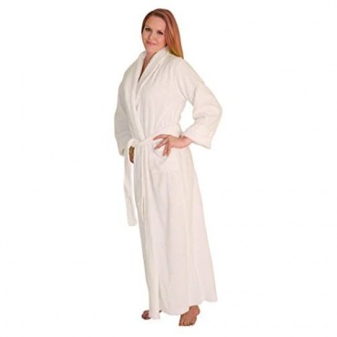 NDK New York Women's Chenille Full Length Robe 100% Cotton