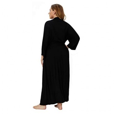 Super Shopping-zone Women's Plus Size Long Robes Kimonos Plus Size Maternity Robes Delivery Robes Sleepwear