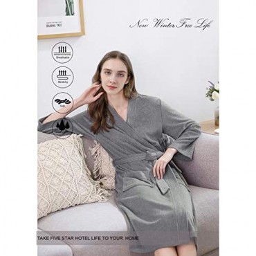 Terry Cloth Robes for Women Towel Bathrobes Long Soft Absorbent Robes Home Hotel Spa Robe Sleepwear Pajamas