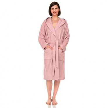 TowelSelections Women’s Hooded Robe Turkish Cotton Terry Cloth Bathrobe