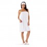 Women's Spa Wrap by Boca Terry - Microfiber Shower Robe  Bath Towel Wrap with Snaps - M/L  2X Plus Size