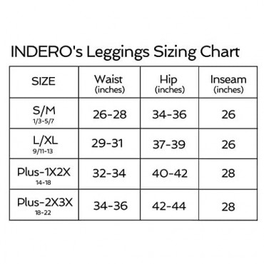Indero Women's High Waist Yoga Fleece Lined Warm Ultra Soft Leggings Winter Thermal Pants (S/M L/XL 1X 2X 3X)