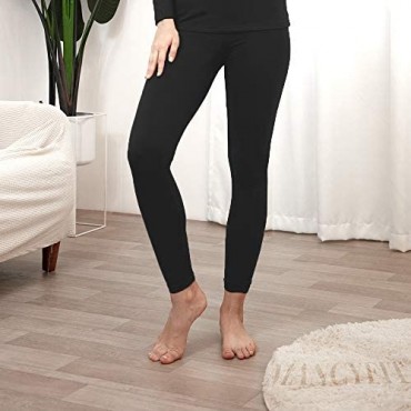 MANCYFIT Thermal Pants for Women Fleece Lined Leggings Underwear Soft Bottoms