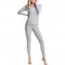 Aifer Women's Crewneck Thermal Underwear Long Johns Set Base Layer Top & Bottom Fleece Lined