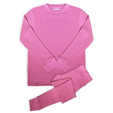 BASICO Women's 2pc Long John Thermal Underwear Set 100% Cotton