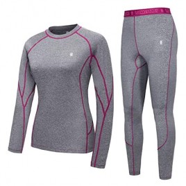Little Donkey Andy Women's Soft Thermal Underwear Long Johns Set Active Performance Top & Bottom Base Layer