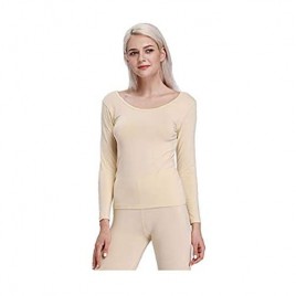 Liang Rou Scoop Neck Modal & Cotton Thermal Underwear Shirt for Women