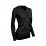 Polarmax Tech Silk V-Neck T-Shirt  Black  Large
