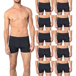 Andrew Scott Men's Cotton Stretch Color Boxer Brief Trunks -Pack of 10