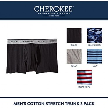 Cherokee Men's Modern Cotton Stretch Trunk 3 Pack
