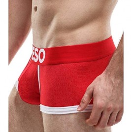 DVESO Men's Low Rise 3D Trunks Patterned Red (New Package)
