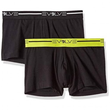 Evolve Men's Cotton Stretch No Show Trunk Underwear Multipack