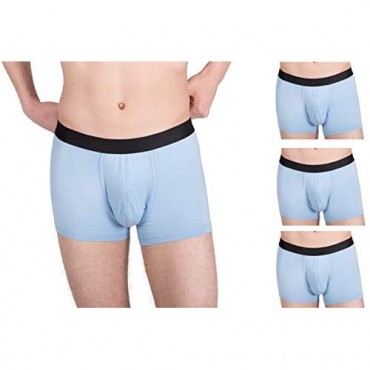 KAYAPO Men's Micromodal Breathable Ultrasoft Lightweight Comfortable Underwear Trunk Assorted Colors Multipack