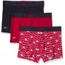 Lacoste Men's 3-Pack Casual Cotton Stretch Valentine's Day Pack Trunks