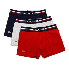 Lacoste Men's Iconic Lifestyle 3 Pack Cotton Stretch Trunks