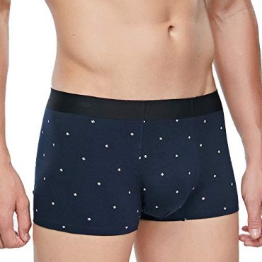 Trentaine Men's 4 Pack Basic Solid Ultra Soft Underwear Micro Modal Rayon Trunks