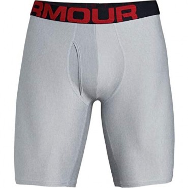 Under Armour Tech 9in Underwear - 2-Pack - Men's Mod Gray Light Heather S