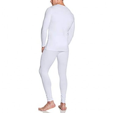 ATHLIO Men's Thermal Compression Pants & Shirts Microfiber Soft Warm Base Layer Winter Cold Weather Top & Bottom Set