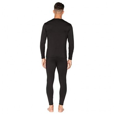 Bodtek Mens Thermal Underwear Set Premium Long John Base Layer Fleece Lined Top and Bottom