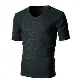 GIVON Mens Slim Fit ComfortSoft Cotton Short Sleeve Lightweight V Neck T-Shirt